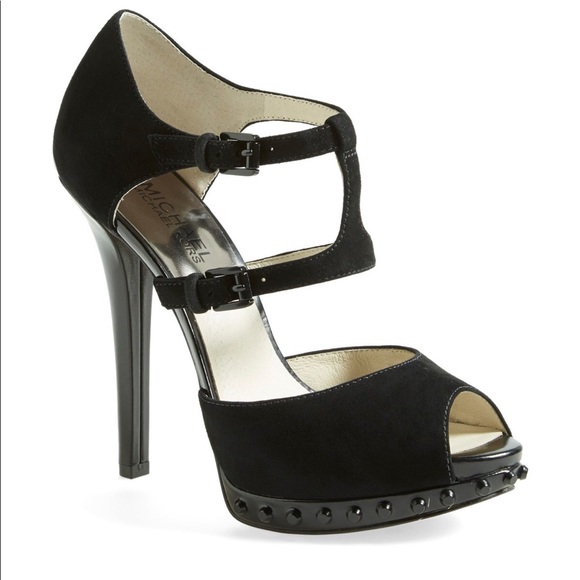 Michael Kors “Ailee” Suede Platform Heels - Picture 4 of 4